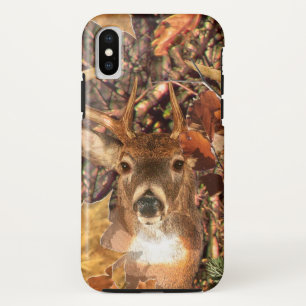 Funda Para iPhone XS Buck in Camouflage White Tail Deer