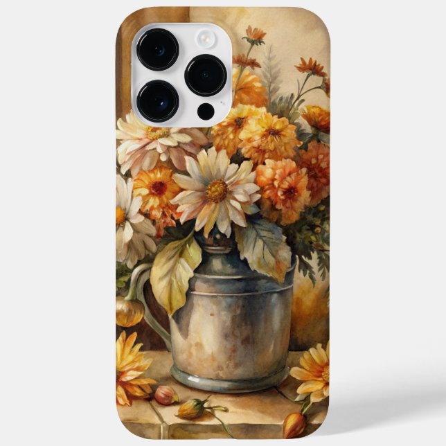 Funda De Case-Mate Para iPhone Bucket with Fall Floral   (Reverso)