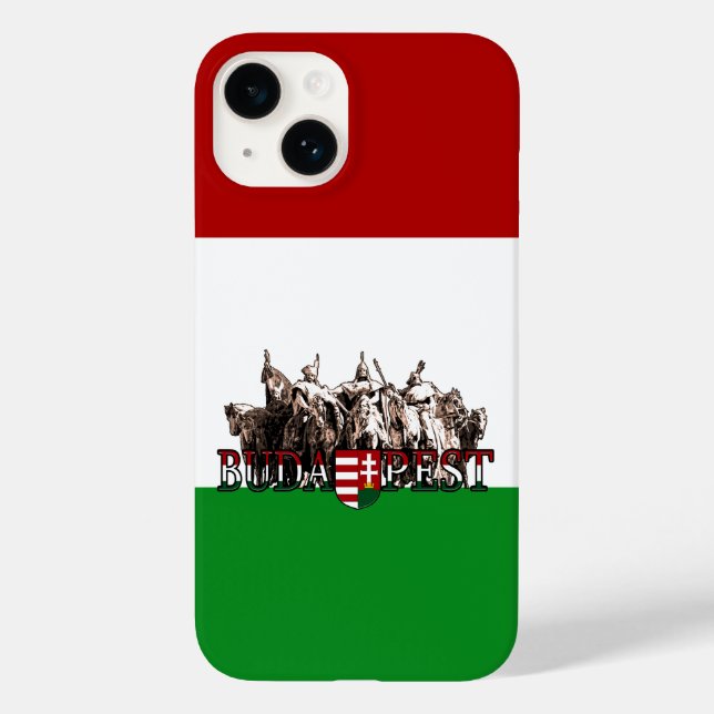 Funda De Case-Mate Para iPhone Budapest Héroes Bandera Húngara (Reverso )