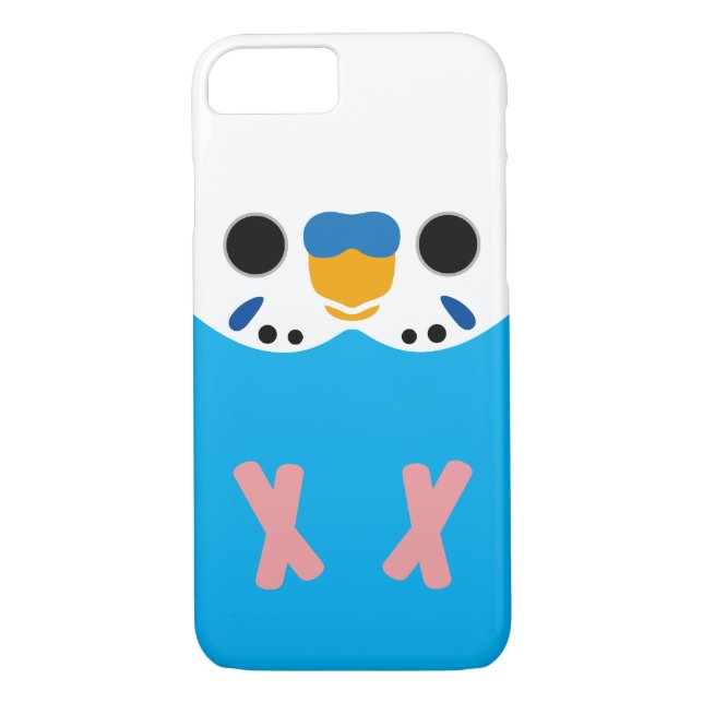 Funda De Case-Mate Para iPhone Budgerigar (Opaline Skyblue Male) (Reverso)
