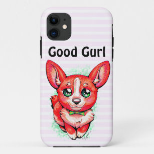 Funda Para iPhone 11 "Buen Gurl" Kawaii Cute Corgi Rojo Perro Cachorro