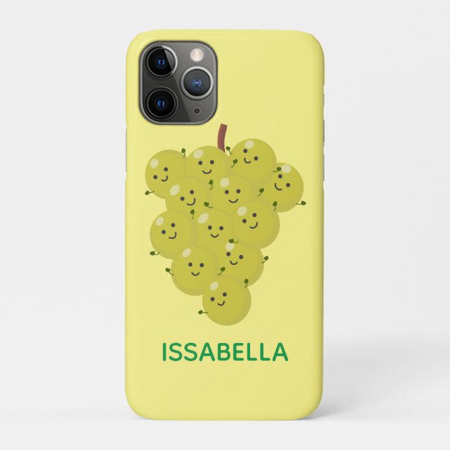 Funda De Case-Mate Para iPhone Buen ilustracion de uvas personalizados (Reverso)