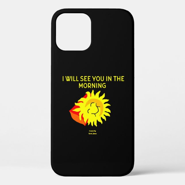 Funda De Case-Mate Para iPhone Buenas noches Sun Apple iPhone 12 Funda (Reverso )