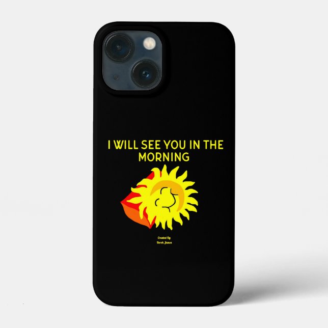 Funda De Case-Mate Para iPhone Buenas noches Sun Apple iPhone 13 Mini Funda (Reverso )