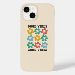 Funda Para iPhone 14 De Case-Mate Buenos Vibes Retro Flores de Daisy Coloridas