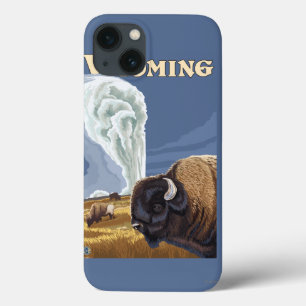 Funda Para iPhone 13 Búfalo por el poster fiel viejo del viaje del