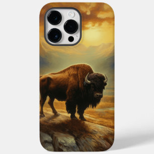 Funda Para iPhone 14 Pro Max De Case-Mate Buffalo Bison Sunset Silhouette
