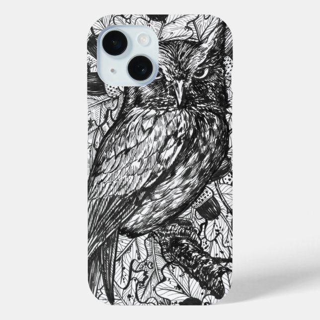 Funda De Case-Mate Para iPhone Búho (Reverso )