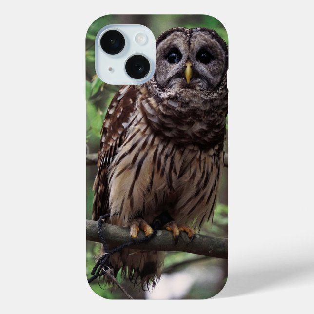 Funda De Case-Mate Para iPhone Búho Barrado (Reverso )