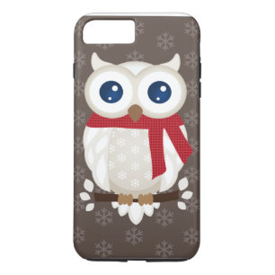 Funda Para iPhone 8 Plus/7 Plus Búho blanco del invierno