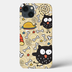 Funda Para iPhone 13 Búho con el modelo de la carne