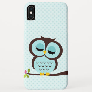 Funda Para iPhone XS Max Búho de la aguamarina