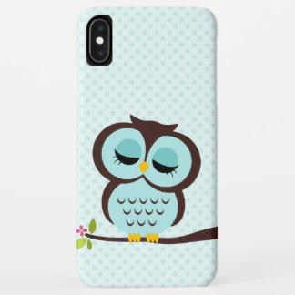 Funda Para iPhone XS Max Búho de la aguamarina