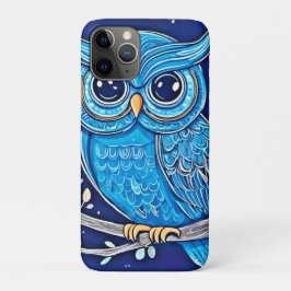 Funda Para iPhone 11 Pro Búho de Tiza Caprichoso