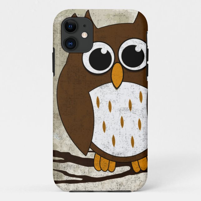 Funda De Case-Mate Para iPhone Búho encaramado (Reverso)