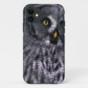 Funda Para iPhone 11 Búho Gris Grande