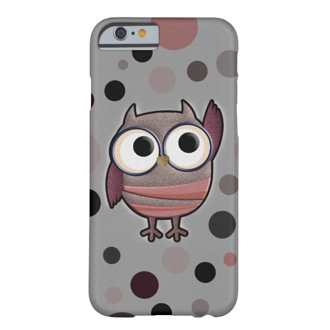 Funda De Case-Mate Para iPhone Búho retro (Reverso)