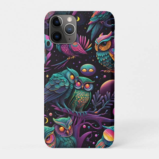 Funda De Case-Mate Para iPhone Búhos de una pluma (Reverso)