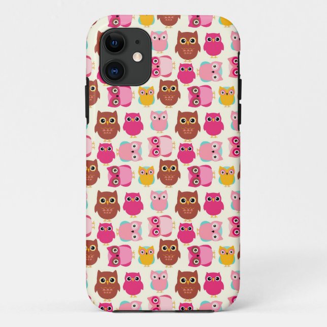 Funda De Case-Mate Para iPhone Búhos Lindos (Reverso)