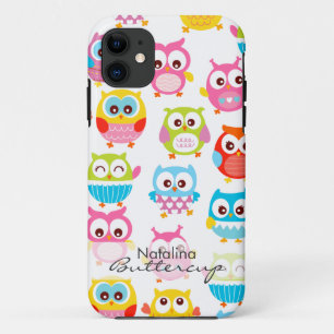 Funda Para iPhone 11 Búhos lindos de Litte personalizados