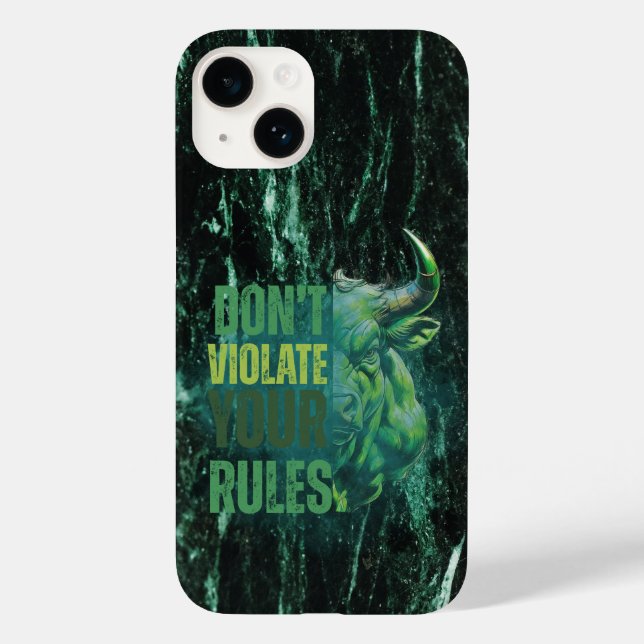 Funda De Case-Mate Para iPhone Bull design | Reminder | Motivation (Reverso )