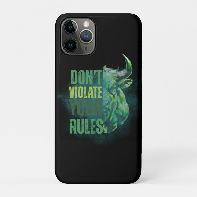 Funda De Case-Mate Para iPhone Bull design | Reminder | Motivation (Reverso)