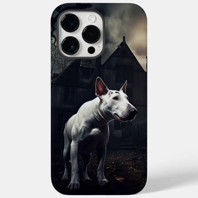 Funda De Case-Mate Para iPhone Bull Terrier Halloween Aterrador (Reverso )