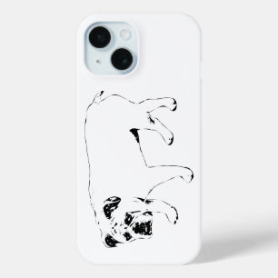 Funda Para iPhone 15 Bulldog Brillante, Caso Inteligente