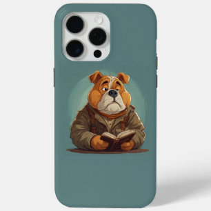Funda Para iPhone 15 Pro Max "Bulldog de Negocios – Perro Divertido con Traje"