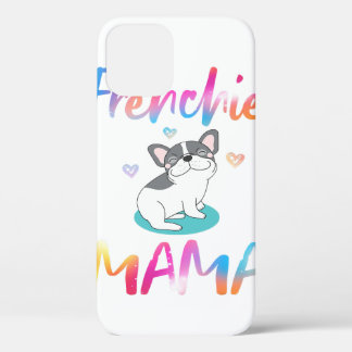 Funda Para iPhone 12 Bulldog dulce francés Mama Colorful