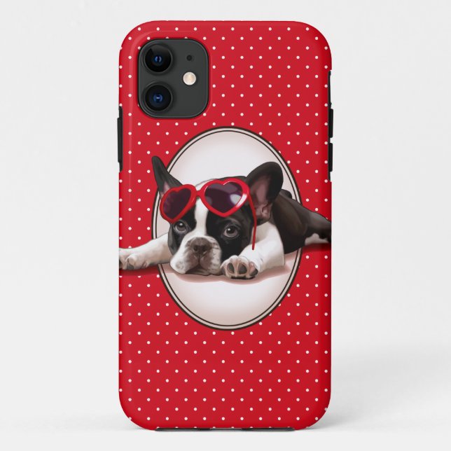 Funda De Case-Mate Para iPhone Bulldog francés (Reverso)
