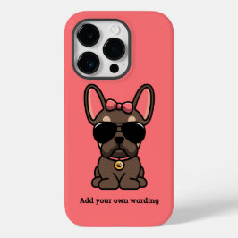 Funda Para iPhone 14 Pro De Case-Mate Bulldog francés Brown Tan