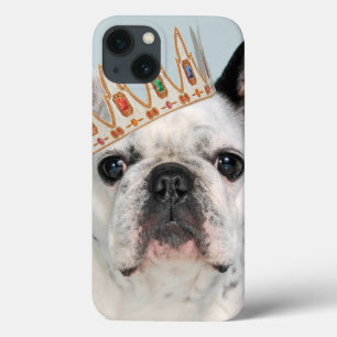 Funda Para iPhone 13 Bulldog francés con corona
