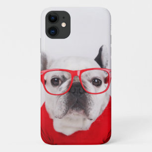 Funda Para iPhone 11 Bulldog francés con gafas y camisetas