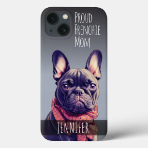 Funda Para iPhone 13 Bulldog francés de Cute Custom Name