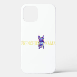 Funda Para iPhone 12 Bulldog francés francesa mamá mamá dueña de perro