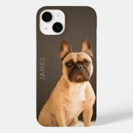 Funda Para iPhone 14 De Case-Mate Bulldog Francés Nombre Personalizado | Perro