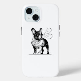 Funda Para iPhone 15 Bulldog francés - Perros amantes