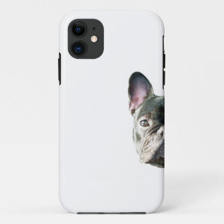 Funda Para iPhone 11 Bulldog francés "que mira a escondidas" la caja