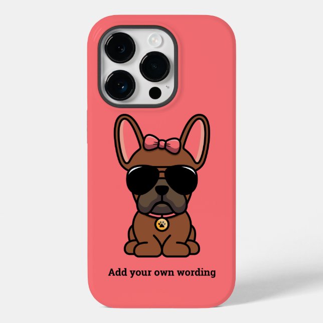 Funda De Case-Mate Para iPhone Bulldog francés Red Fawn (Reverso )