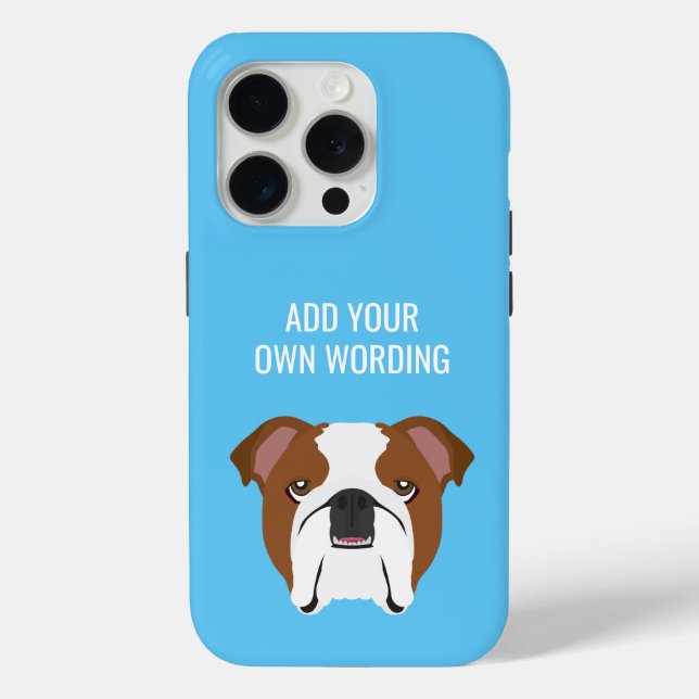 Funda De Case-Mate Para iPhone Bulldog inglés lindo (Reverso )