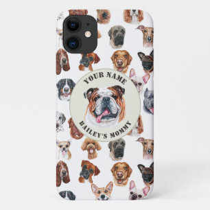 Funda Para iPhone 11 Bulldog inglés y amigos Funda-Mate personalizado