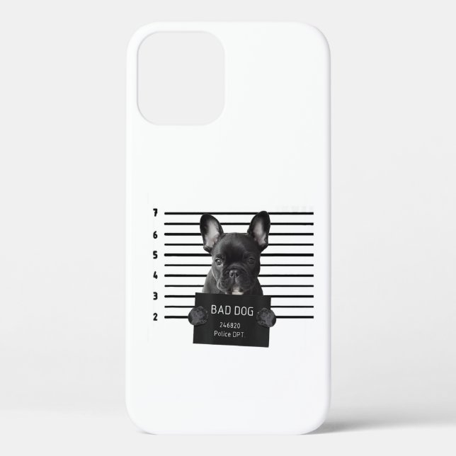 Funda De Case-Mate Para iPhone Bulldog Mala Cárcel Perro Frenchie Mamá Perro (Reverso )