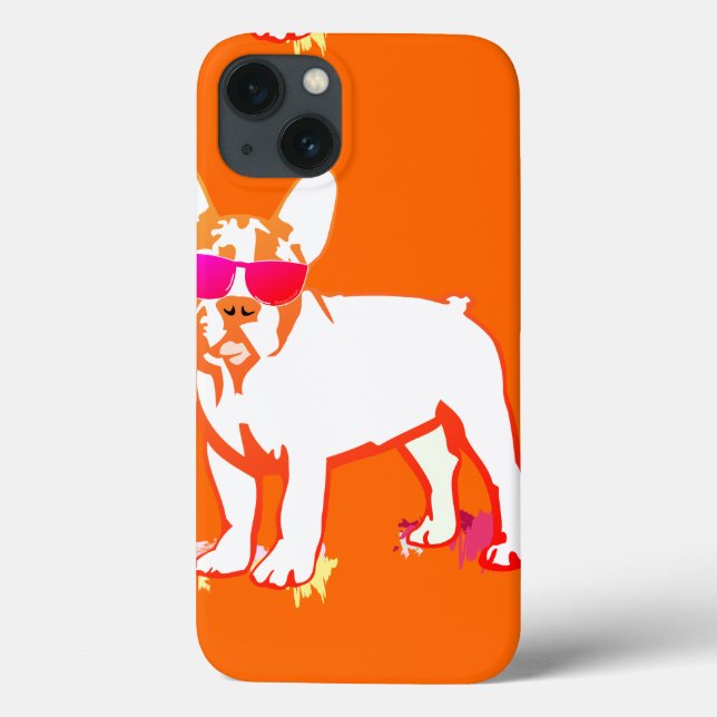 Funda De Case-Mate Para iPhone Bulldog Super Frenchie (Reverso)