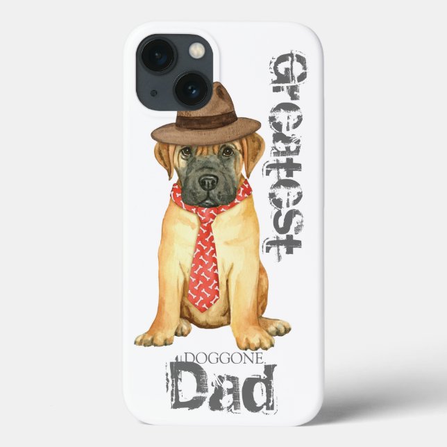 Funda De Case-Mate Para iPhone Bullmastiff Dad (Reverso)