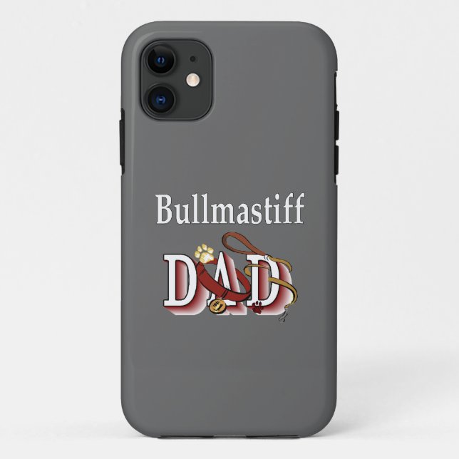 Funda De Case-Mate Para iPhone Bullmastiff Dad (Reverso)