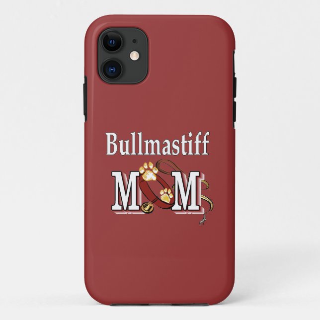 Funda De Case-Mate Para iPhone Bullmastiff Mom (Reverso)