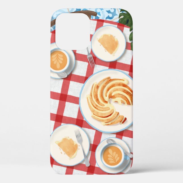 Funda De Case-Mate Para iPhone Bundt Cake and Coffee for Two (Reverso )