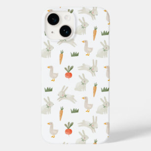 Funda Para iPhone 14 De Case-Mate Bunnies & Ducks en el patrón de la granja