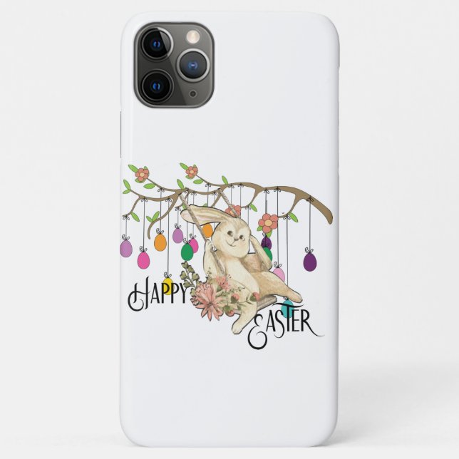Funda De Case-Mate Para iPhone Bunny celebra el Día de Pascua (Reverso)